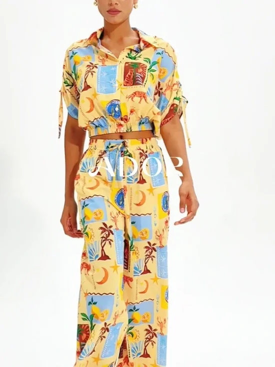 Brand new tropical pants by ADOR - Picture 3 of 6